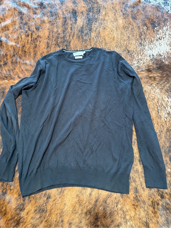 Peter Millar Other - Peter Millar Crown Soft Sweater Men’s M Black Crew Neck Merino Cotton Silk Golf